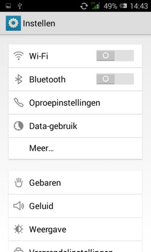 Selecteer Wi-Fi