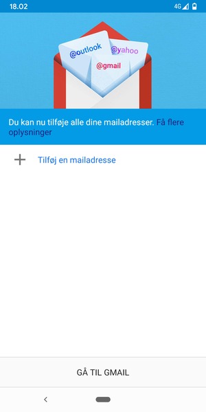 Vælg Tilføj en mailadresse