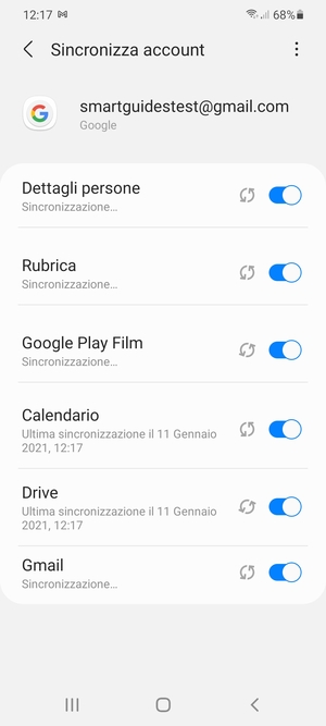 Le tue informazioni verranno sincronizzate