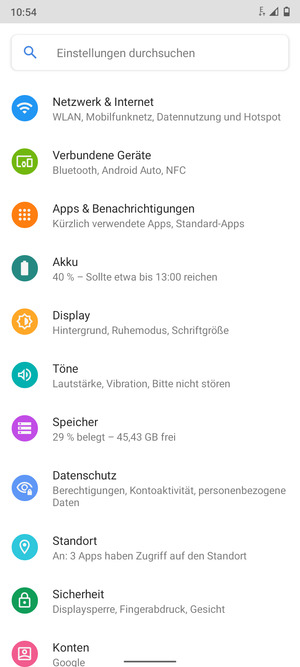 Wählen Sie Netzwerk & Internet