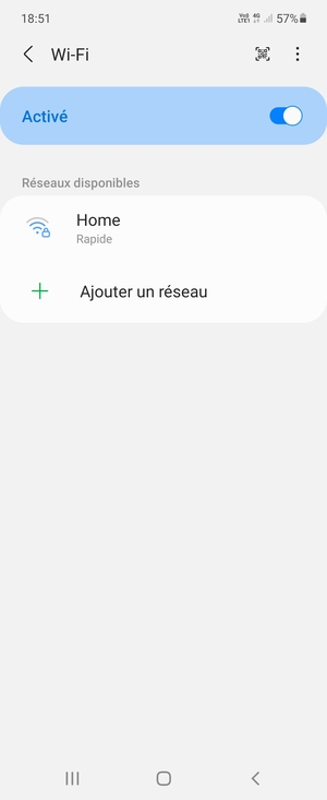 Sélectionnez le réseau sans fil auquel vous souhaitez vous connecter