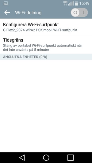 Välj Konfigurera Wi-Fi-surfpunkt