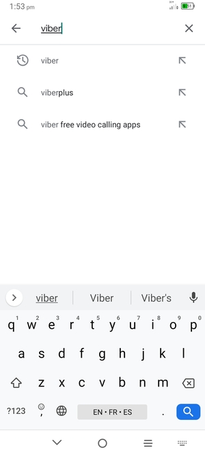 Enter the app name and select Search
