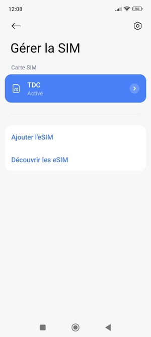 Sélectionnez  Ajouter l'eSIM