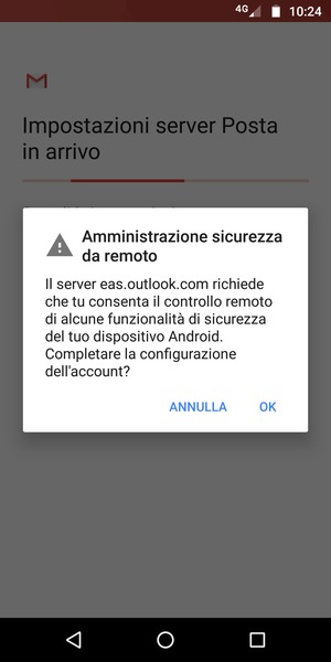 Seleziona OK
