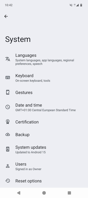 Select System updates