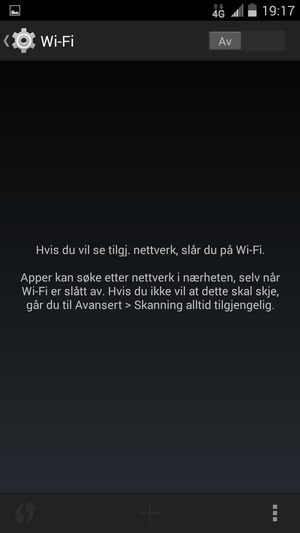Slå Wi-Fi på