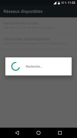 Veuillez attendre la fin de la recherche