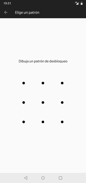 Dibuje un patrón de desbloqueo
