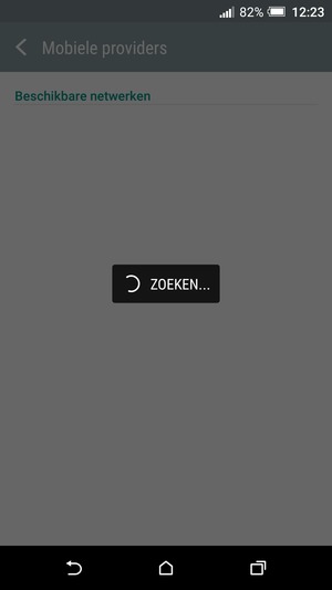 Wacht tot de zoekopdracht beëindigd is