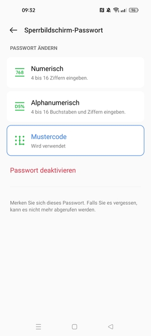 Ihr Handy ist jetzt mit einer Bildschirmsperre gesichert
