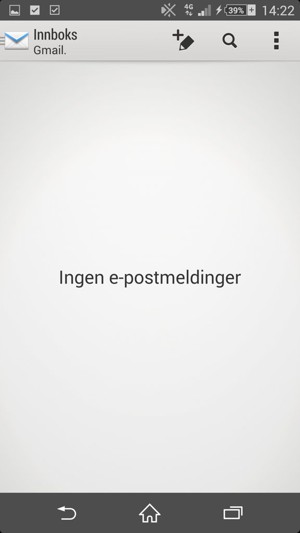 Gmail/Hotmail er klar til bruk