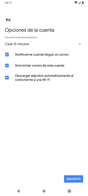 Seleccione SIGUIENTE