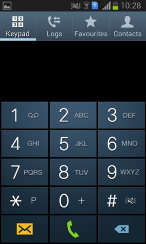 Press and hold the number 1
