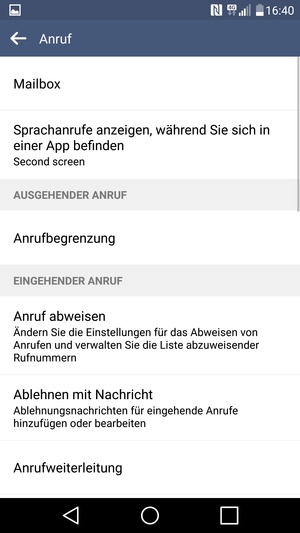 Wählen Sie Mailbox