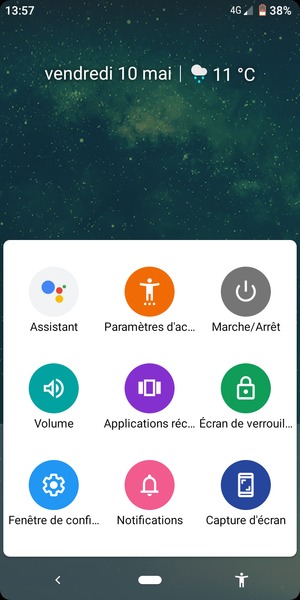 Sélectionnez  Applications récentes