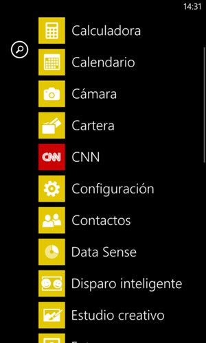 Desplácese y seleccione Configuración