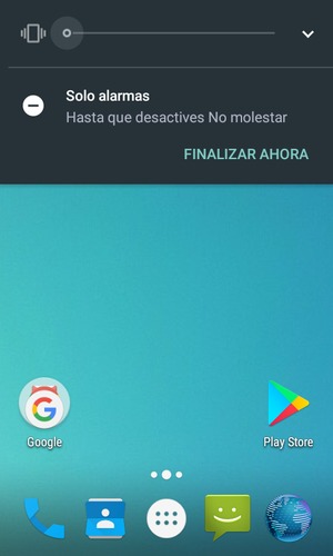 Presione una vez más para modo silencio