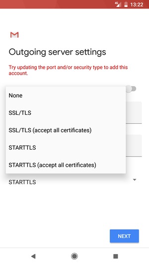 Select None and  NEXT