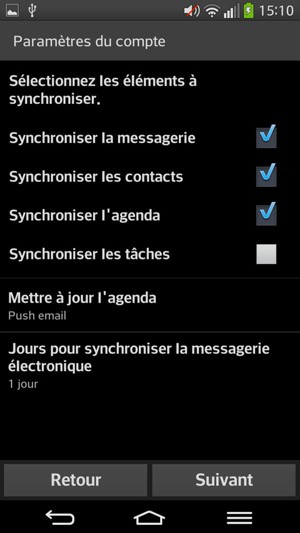 Sélectionnez Suivant