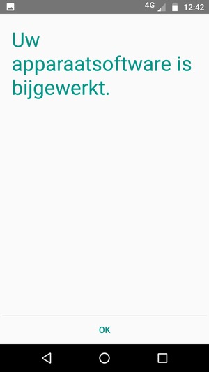 Als uw telefoon up-to-date is, selecteert u OK