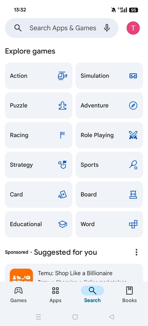 Select the Search bar