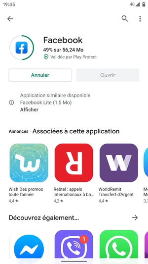 Veuillez attendre la fin de la procédure d'installation