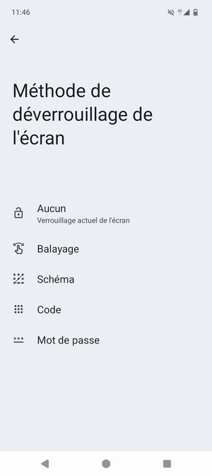 Sélectionnez Schéma