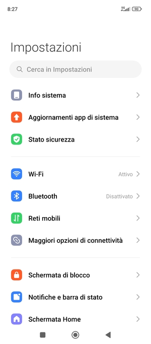 Seleziona Reti mobili