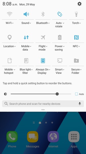 Check the Auto checkbox