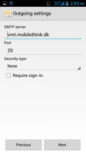 Uncheck the Require sign-in. checkbox and select Next