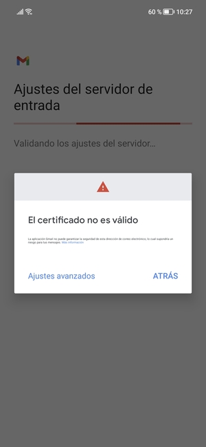 Seleccione Ajustes avanzados