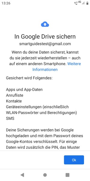 Wählen Sie Ok