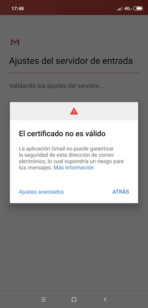 Seleccione Ajustes avanzados