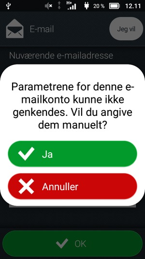 Vælg Ja