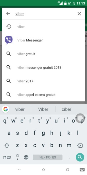Saisissez le nom de l'appli et sélectionnez Rechercher