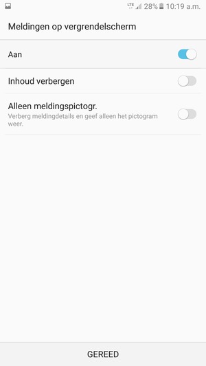 Selecteer uw voorkeursoptie en selecteer GEREED
