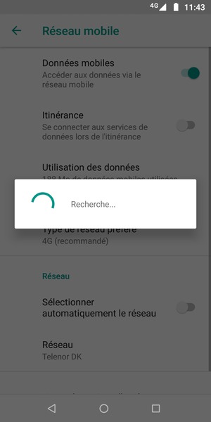 Veuillez attendre la fin de la recherche