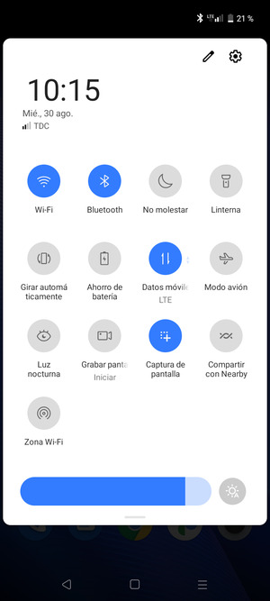 Desactive Wi-Fi y Bluetooth