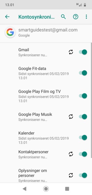 Dine kontakter fra Google vil nu blive synkroniseret til din telefon