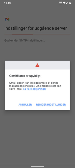 Vælg REDIGER INDSTILLINGER