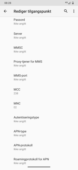 Bla ned og skriv inn MMS-informasjon