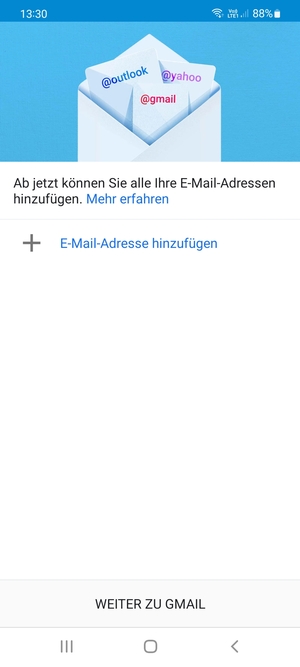 Wählen Sie E-Mail-Adresse hinzufügen