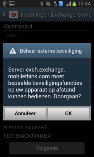 Selecteer OK
