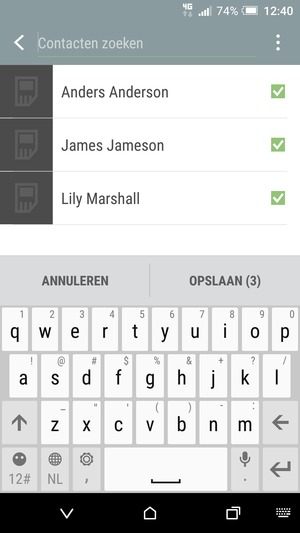 Selecteer OPSLAAN