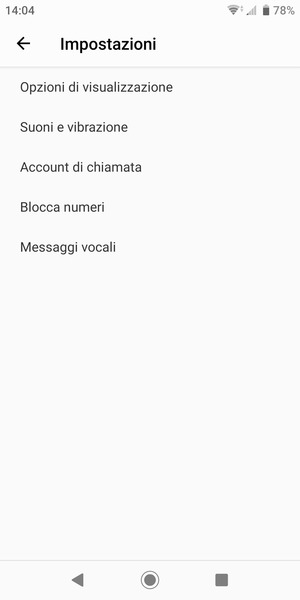 Seleziona Messaggi vocali