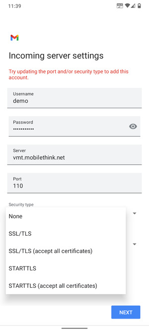 Select None and  NEXT