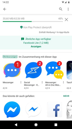 Warten Sie, bis der Installationsprozess  beendet ist