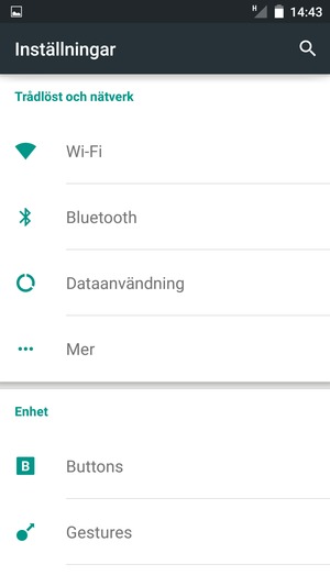 Välj Wi-Fi
