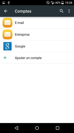 Sélectionnez Google